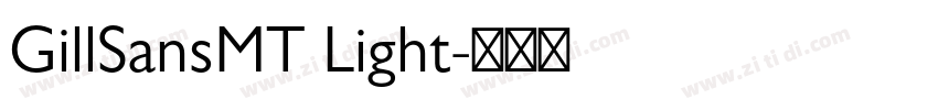 GillSansMT Light字体转换